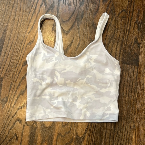Lululemon Gray Camo Align Tank Top - Size 0/2 - Picture 1 of 3